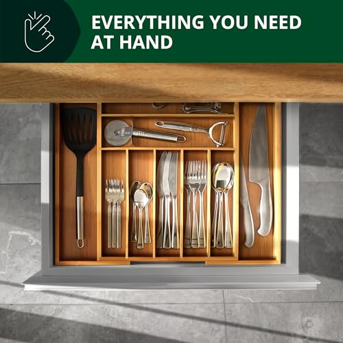 Stackable and expandable design of the utensil organizer