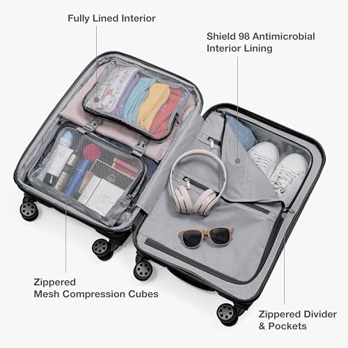 Interior storage with zippered divider