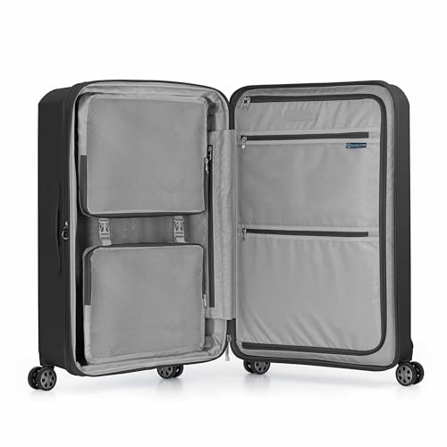 Zippered pockets inside Pagosa luggage
