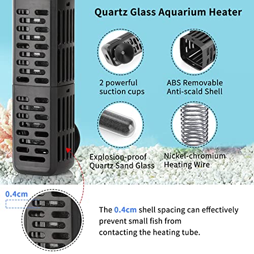 HiTauing AP02 aquarium heater quartz glass element