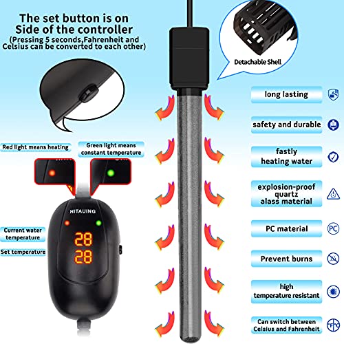 HiTauing water heater suction cup mounting setup