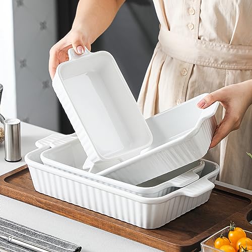 Stack of MALACASA baking dishes