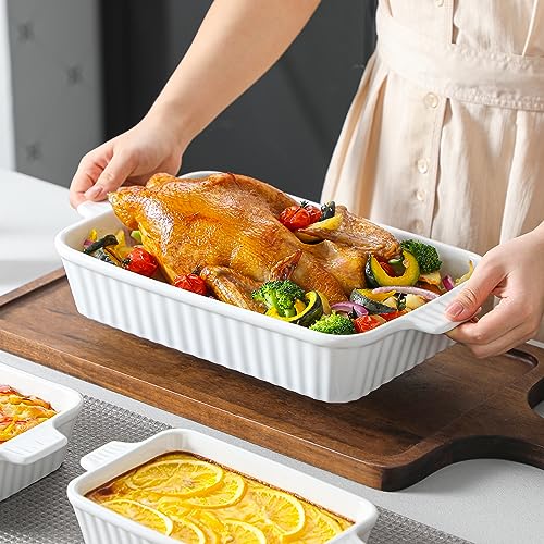 White ceramic dish with handles