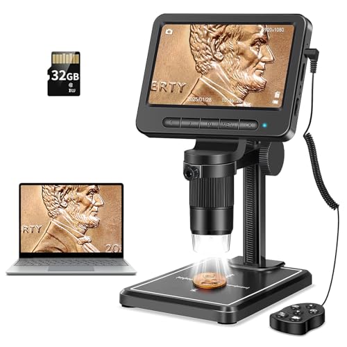 Leipan 1080P LCD Digital Microscope MS2B black