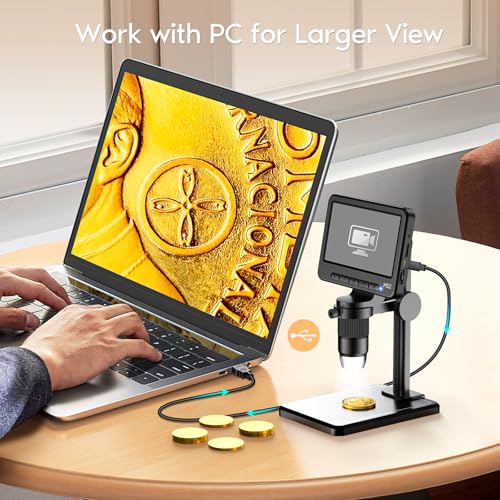Leipan coin microscope with adjustable LED lights