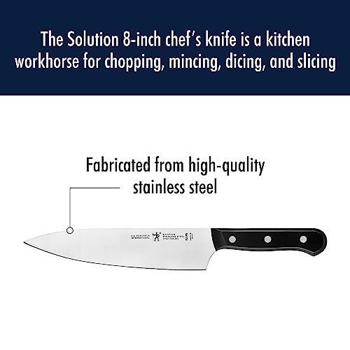 Close up of the HENCKELS Solution precision stamped blade
