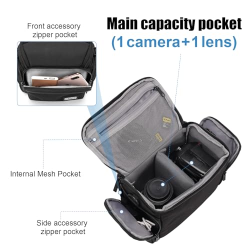 CADeN camera bag waterproof 600D nylon material close up