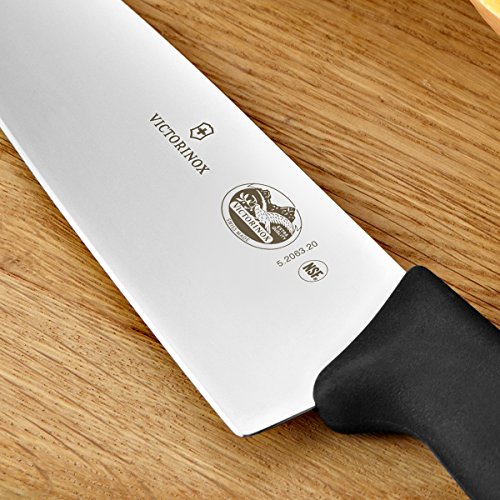 Side profile of 8 inch Fibrox Pro chef knife