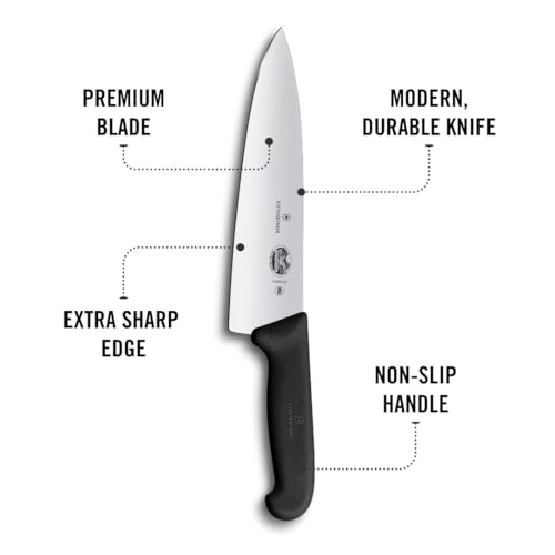 Professional kitchen prep with Victorinox knife