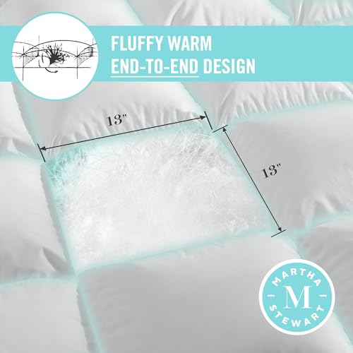 Close up of Martha Stewart down fiber comforter cotton fabric