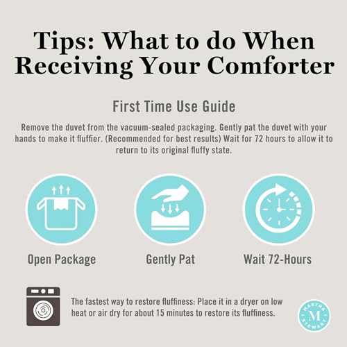 OEKO-TEX certified label on Martha Stewart comforter