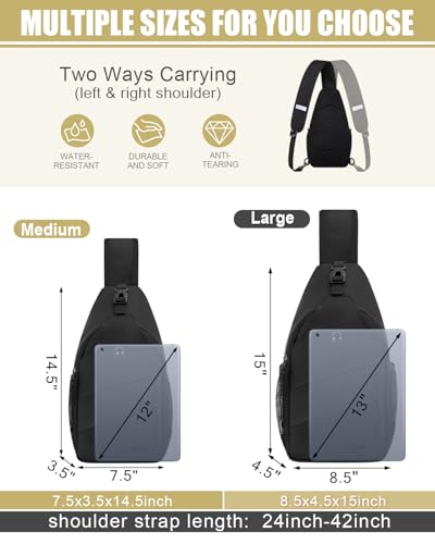 Side view of Pritent medium chest bag with mesh pocket