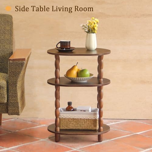 MaxSmeo Rustic Brown Side Table for living room