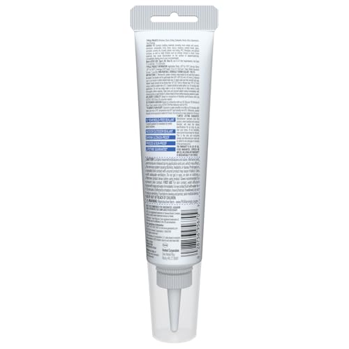 Close up of GE silicone sealant application