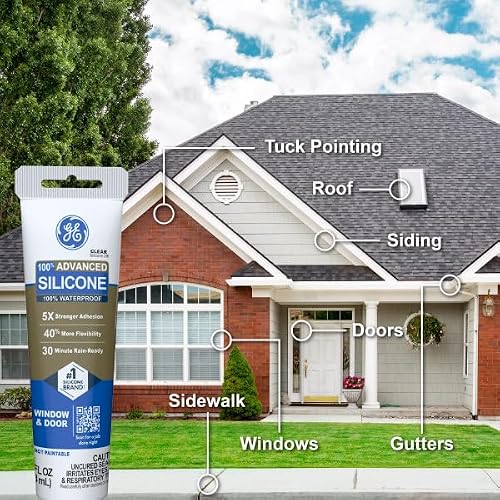 2.8 fl oz silicone caulk packaging details