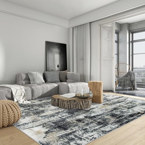 Folded corner of 8x10 washable rug