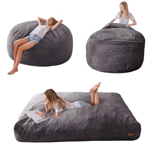 MAXYOYO Giant Bean Bag chair in Dark Grey