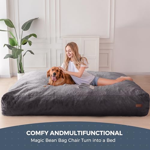Large handle on MAXYOYO Giant Bean Bag for easy transport