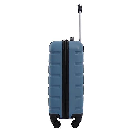 Interior view of Wrangler spinner luggage with straps