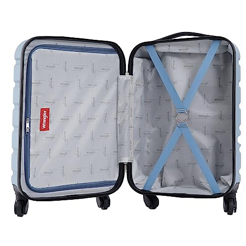 Wrangler suitcase zipper and shell texture