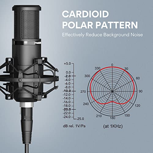 Black MAONO PM320S studio mic and pop filter