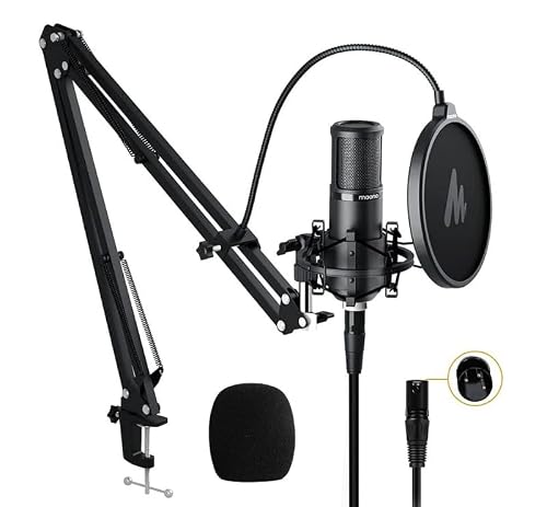 Close up of MAONO PM320S shock mount assembly