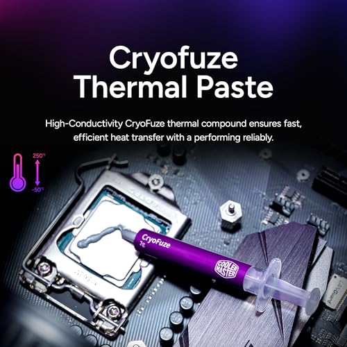 Cooler Master CPU cooler angled view