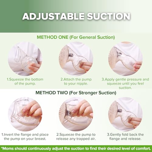 Manual breast pump 100ml capacity view