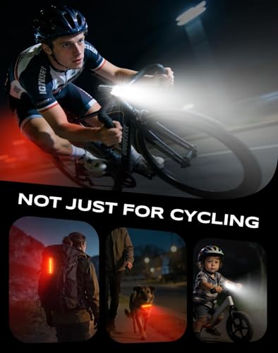 Side profile of the Z52 wide angle bike light