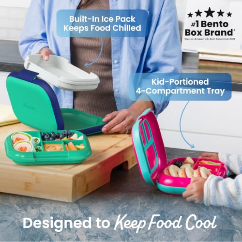 Bentgo Chill Kids lunch box open showing compartments