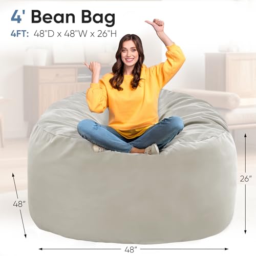 Removable cover on DUMOS bean bag