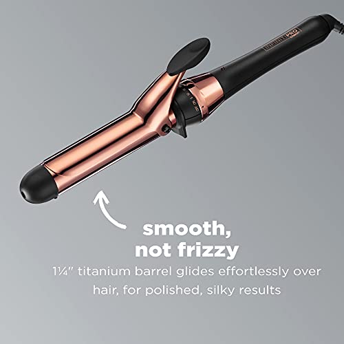 Titanium barrel detail of Conair curling iron