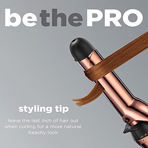 Close up of curling iron cool tip