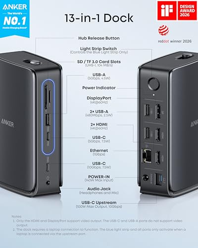 Anker A83C3 dock with detachable 6-in-1 hub