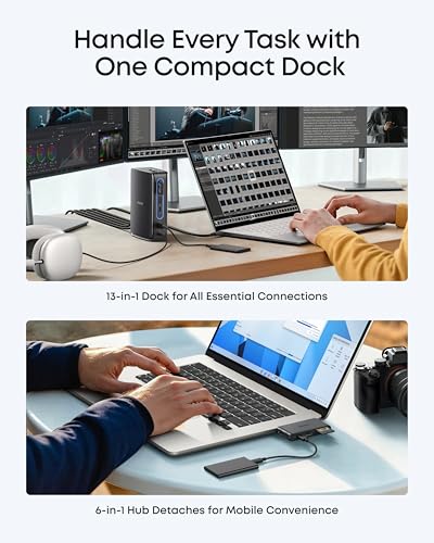 Rear port layout of the Anker Nano docking station
