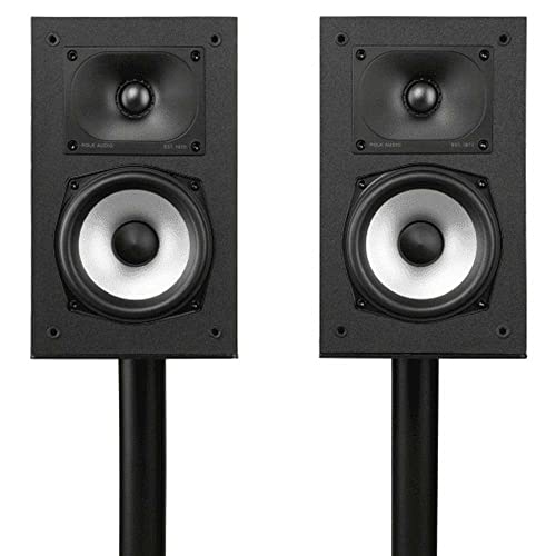 Side profile of Polk Monitor XT15 Midnight Black speaker