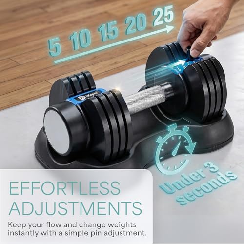Lifepro dumbbell on storage base
