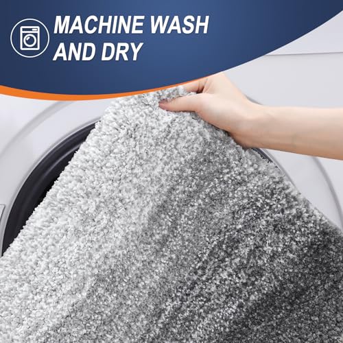 OLANLY bath mat showing gradient stripe design