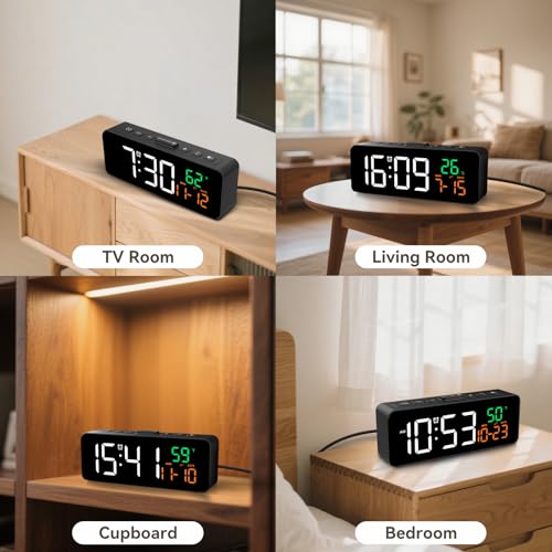 Netzu 3-in-1 clock in a home office setting