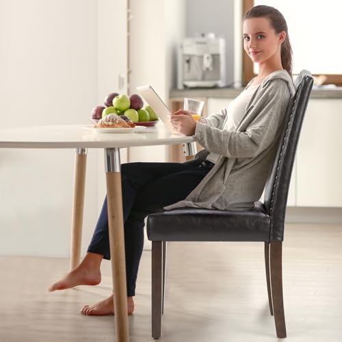 Front view of DUMOS kitchen table chairs