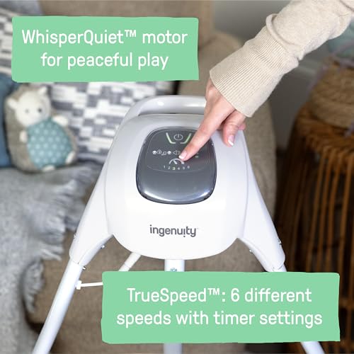 Close up of Ingenuity SimpleComfort removable plush toys