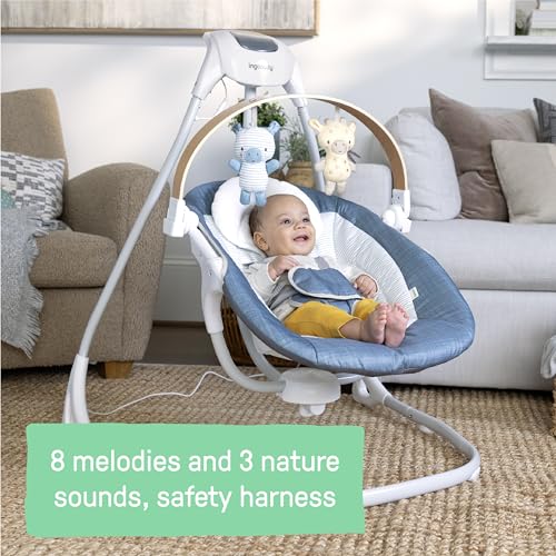 Ingenuity SimpleComfort swing seat rotation demonstration