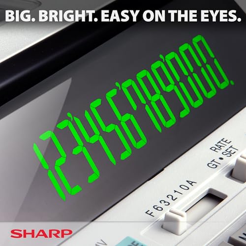 Side profile of Sharp EL-1801V calculator
