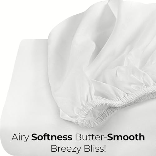 White fitted sheet folded