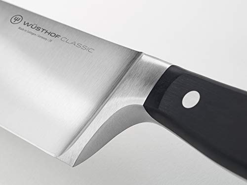 Wüsthof Classic 8-inch knife showing the full bolster