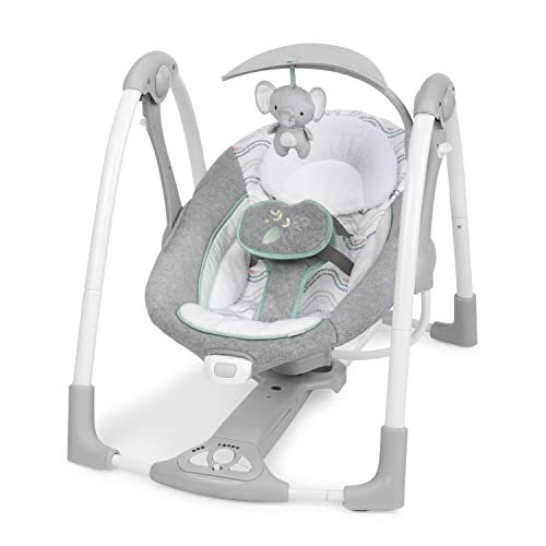 Ingenuity ConvertMe Baby Swing and Infant Seat Swell front view