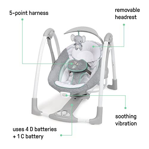 Ingenuity ConvertMe swing folded flat for storage