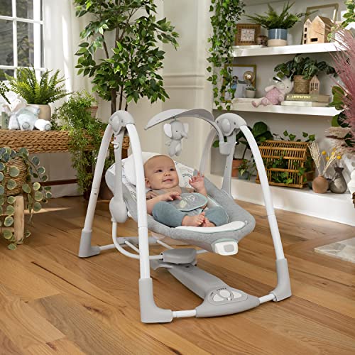 Ingenuity baby seat in stationary mode