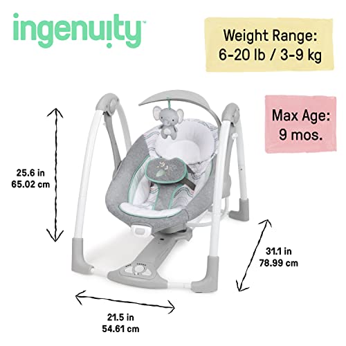 Ingenuity baby seat with pivoting toy bar