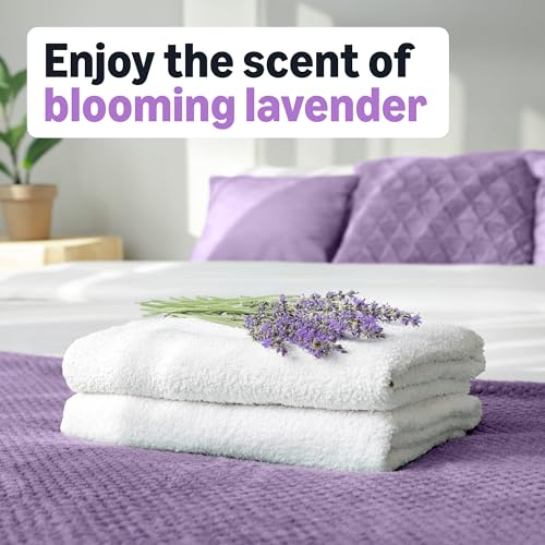Close up of Blooming Lavender dryer sheet texture